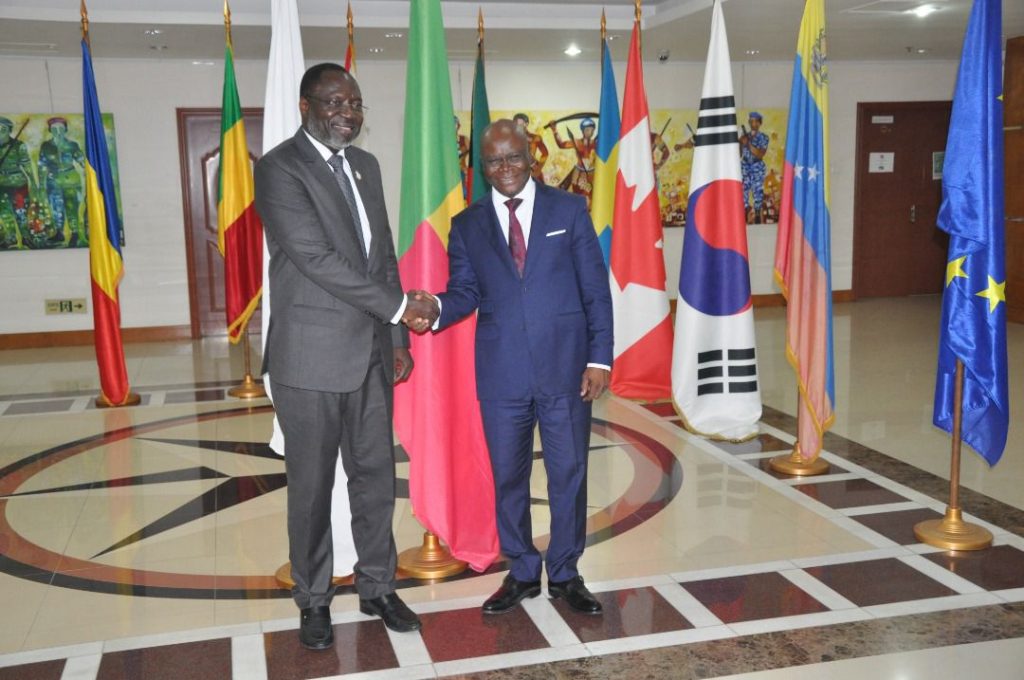 H.E. Dr. Omar Alieu Touray, President of the ECOWAS Commission arrived Cotonou, Benin Republic.