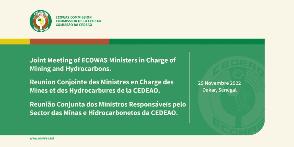 Joint meeting of ECOWAS Experts and Joint Ministers in Charge of Mining and Hydrocarbons to hold in Dakar