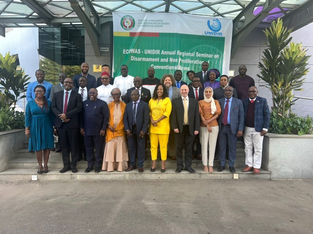 ECOWAS and UNIDIR organized a regional conference to facilita-te disarmament in West Africa