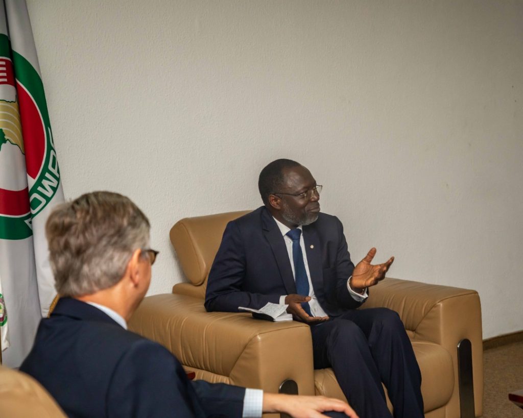The President of the ECOWAS Commission, H.E Dr. Omar Alieu Touray received assurance and support for peace-building efforts in the sub-region. 