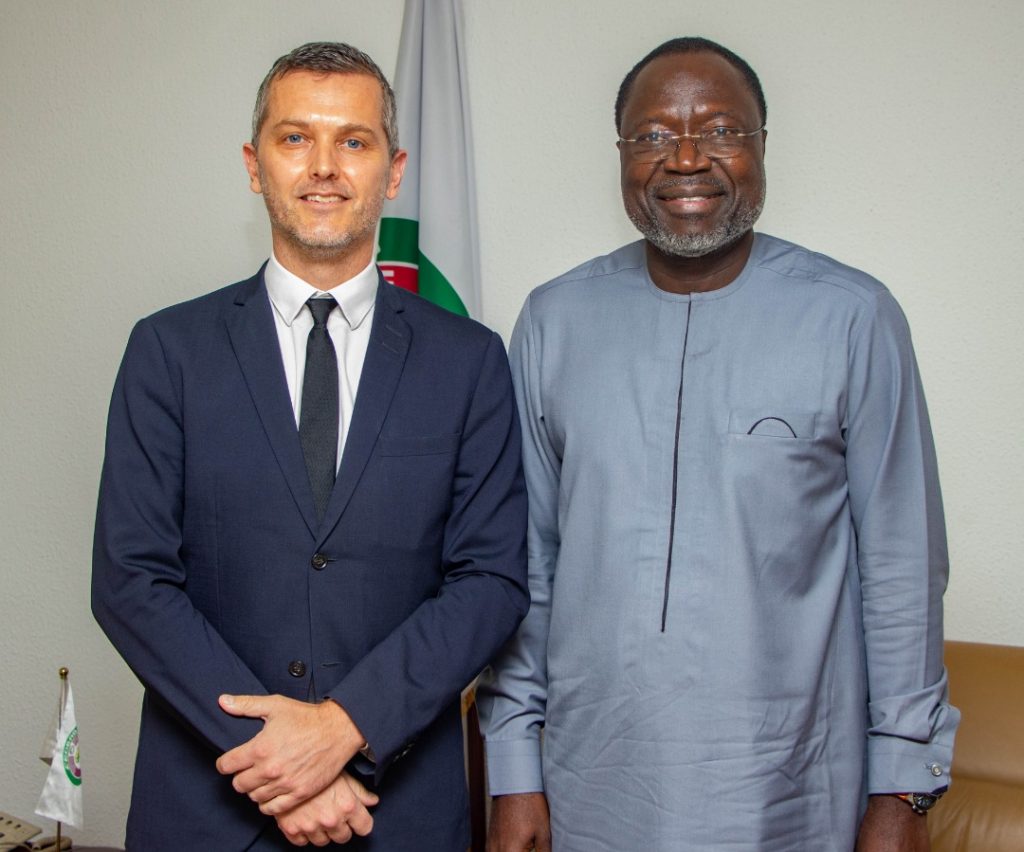 H.E. Dr. Omar Alieu Touray, President of the ECOWAS Commission met with H.E. Sune Krogstrup, Ambassador of Denmark