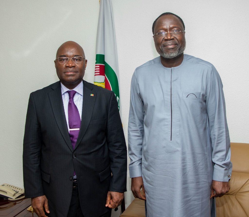 H.E. Dr. Omar Alieu Touray, President of the ECOWAS Commission met with H.E. Jacques Obindza, Ambassador of the Republic of Congo