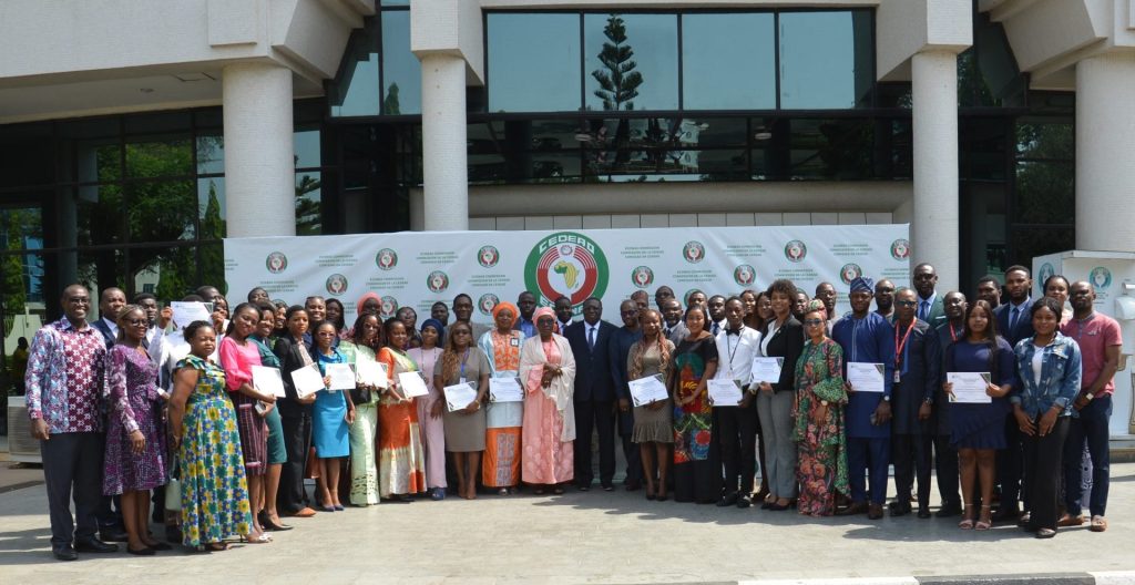 ECOWAS presents certificates to 2021 beneficiaries of the professional immersion programme for young graduates
