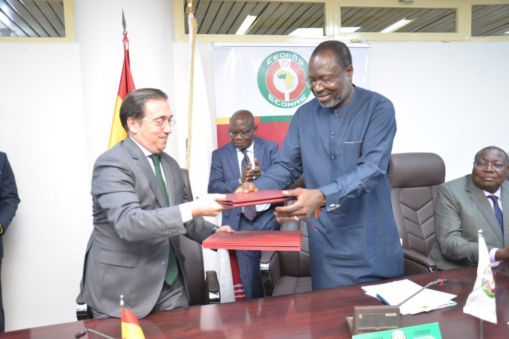 ECOWAS Commission and The Kingdom of Spain Sign A Memorandum Of Understanding On Cooperation
