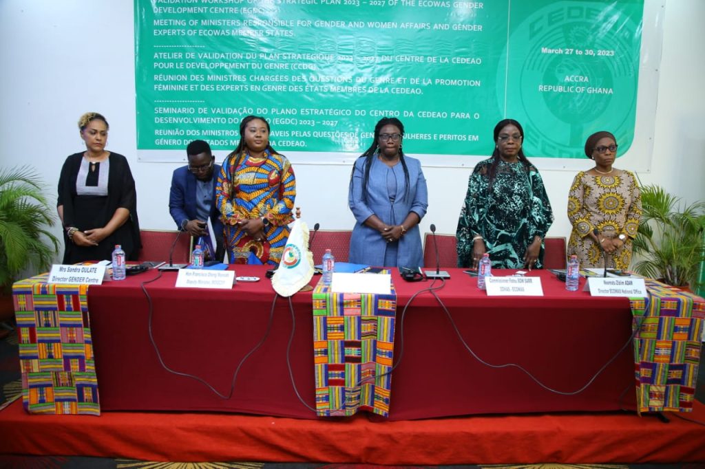 La validation du Plan Stratégique 2023-2027 du CCDG au cœur d’une réunion des Ministres du genre et de la promotion féminine des Etats membres de la CEDEAO à Accra au Ghana.