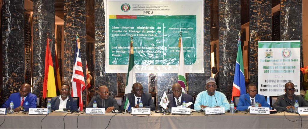 Six ECOWAS Member States sign a Memorandum of Understanding in the presence of the ECOWAS Commission for the development of the Amilcar Cabral submarine telecommunications cable project