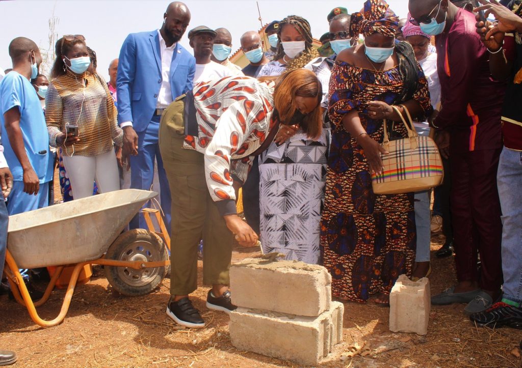 Vice President of the ECOWAS commission lays foundation for a 66-bed maternity and pe-diatric facility at the Bafatá regional hospital in Guiné-bissau