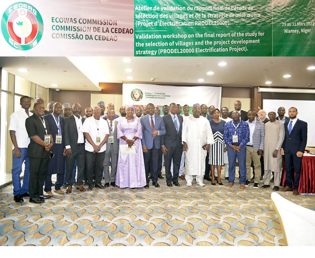 Fin à Niamey de l’atelier de validation du rapport final de l’étude pour la sélection des villages et la stratégie de développement du Projet régional d’Electrification de 20.000 villages en Afrique de l’Ouest
