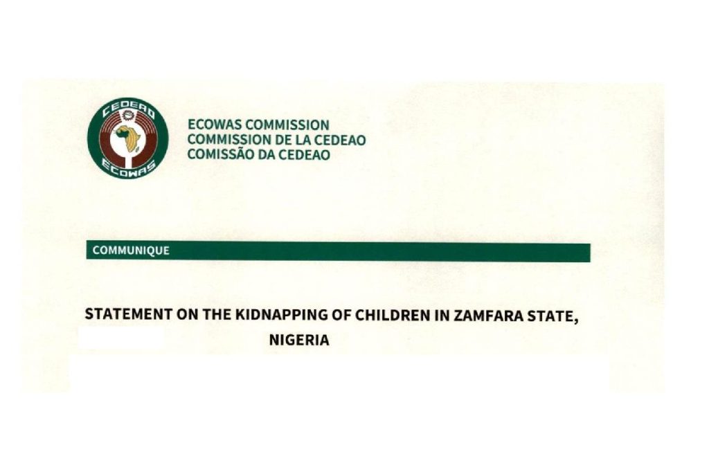 Communique – Statement on Kidnapping of Children in Zamfara State, Nigeria