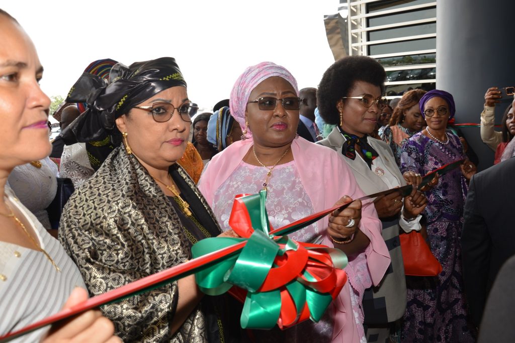 The Vice-President of the ECOWAS Commission, H.E. Mrs Damtien L. Tchintchibidja, participates in the inauguration of the headquarters of the African First Ladies’ Peace Mission.