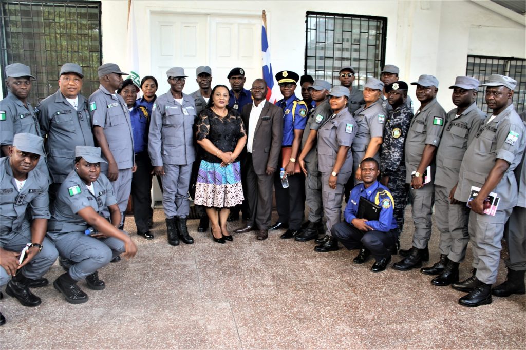 Nigerian Customs Delegation from the Nigeria Customs Command & Staff College paid a courtesy call on H.E. Josephine Nkrumah, Resident Representative of the President of ECOWAS Commission in Liberia