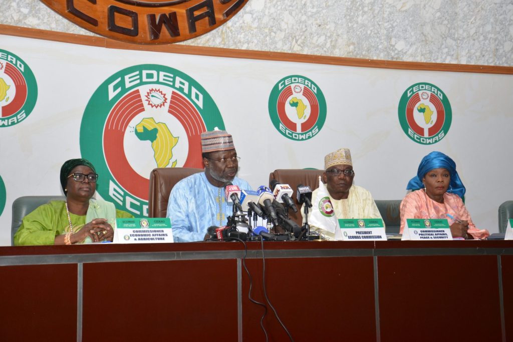 The President of the ECOWAS Commission addresses International Press on The Political Situation in Niger