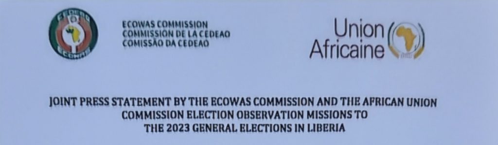 Liberian General elections Joint ECOWAS and AU Statement
