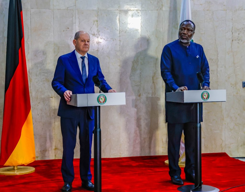 The Chancellor of the Federal Republic of Germany H.E. Olaf Scholz visits the ECOWAS Commission