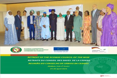 La Commission de la CEDEAO organise une retraite de son Conseil des Sages sur le thème : « Tirer parti des défis actuels en matière de gouvernance, de paix et de sécurité dans la région de la CEDEAO et y répondre ».