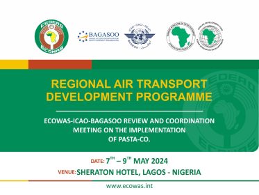 ECOWAS-ICAO-BAGASOO to hold Coordination Meeting on the Implementation of the PASTA-CO Project in Lagos