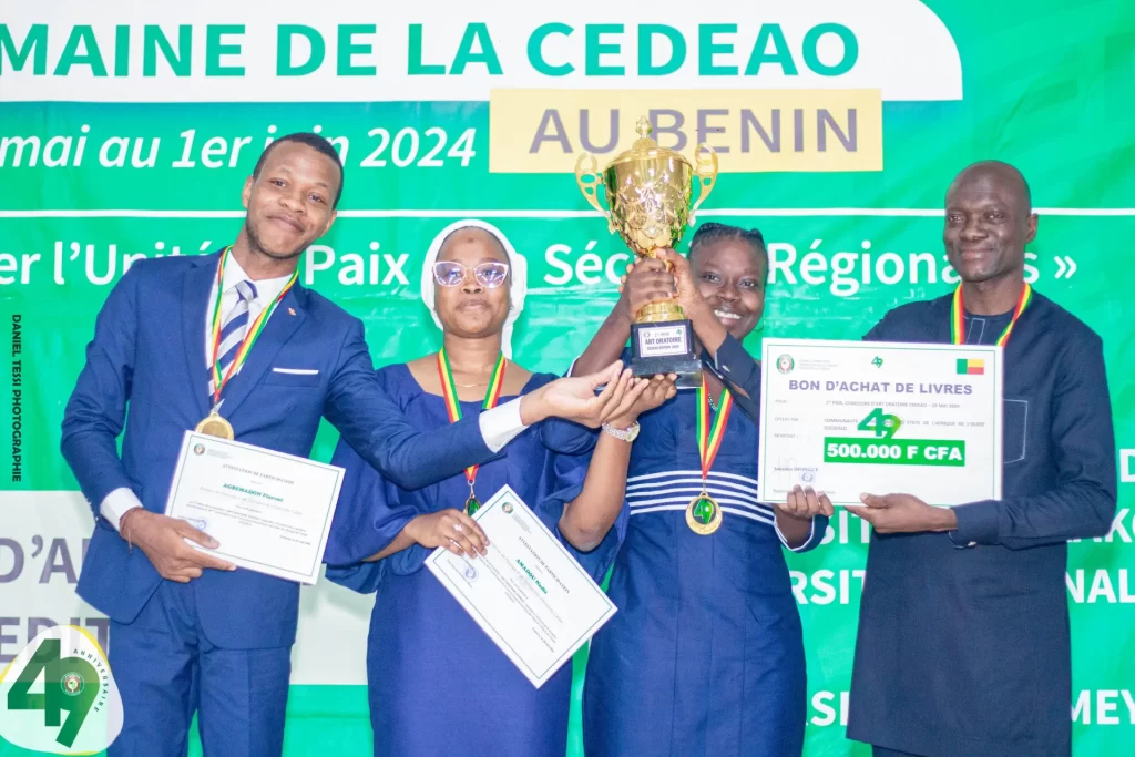 To celebrate the 49th anniversary of ECOWAS students from Benin public universities are expressing their views on the challenges and future of ECOWAS in an eloquence competition.