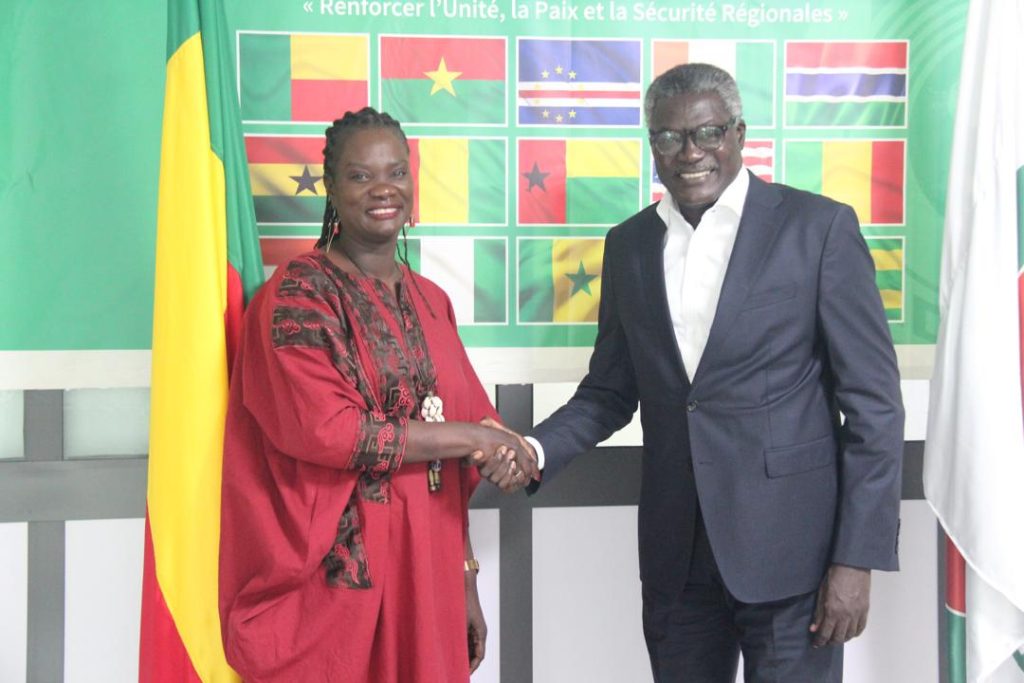 The ECOWAS Resident Representative in Benin received in audience Mrs Aminatou SAR, Res-ident Coordinator of the United Nations System (UNS) in Benin.