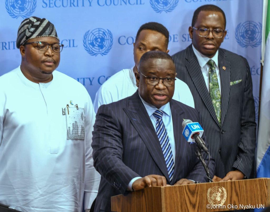 Le Président De La Sierra Leone Appelle À Une Réforme Structurelle Et À Une Représentation Légitime Et Efficace de l’Afrique Au Sein Du Conseil De Sécurité Des Nations Unies.