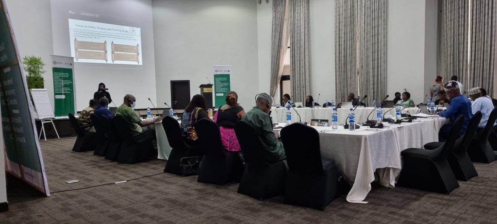 End of the Capacity-building workshop for ECOWAS private sector leaders as part of the implementation of the AfCFTA