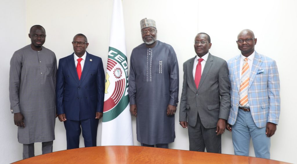 President of ECOWAS Commission, H.E. Omar Alieu TOURAY receives the new leadership of the ECOWAS Court of Justice