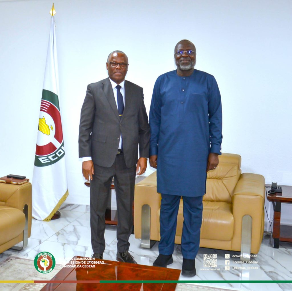 H.E DR OMAR ALIEU TOURAY AND H.E BELARMINO MONTEIRO SILVA REVIEW COOPERATION BETWEEN ECOWAS AND CABO VERDE