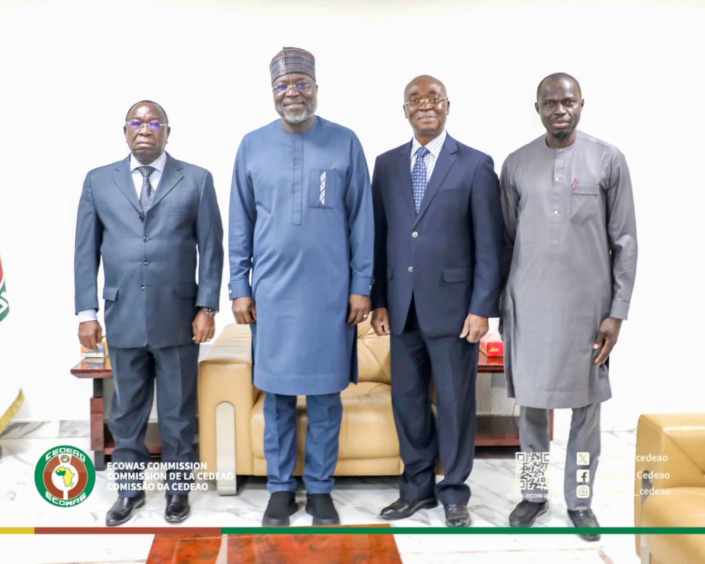 A DELEGATION FROM THE ASSOCIATION OF FORMER EBID STAFF MEETS WITH DR OMAR ALIEU TOURAY