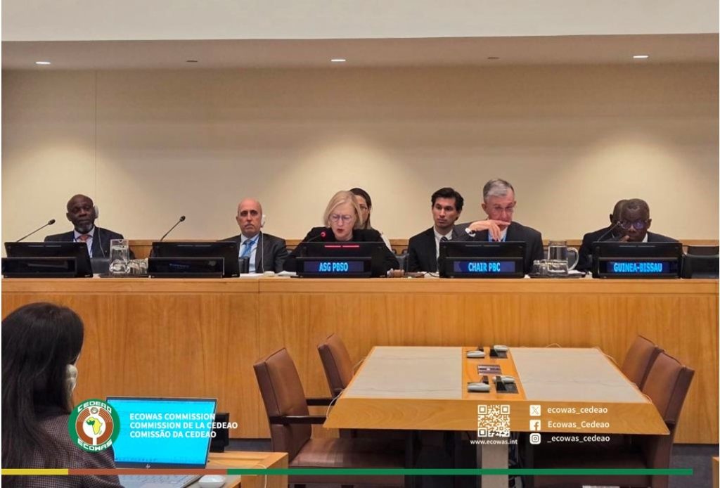 ECOWAS PERMANENT OBSERVER MISSION TO THE UNITED NATIONS PARTAKES IN AMBASSADORIAL-LEVEL MEETING OF THE UN PEACEBUILDING COMMISSION CONFIGURATION ON GUINEA BISSAU