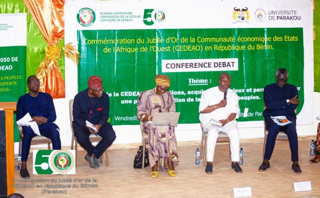 ECOWAS REPRESENTATION IN BENIN ORGANIZES A CONFERENCE-DEBATE AT THE UNIVERSITY OF PARAKOU TO MARK 50 YEARS OF ECOWAS