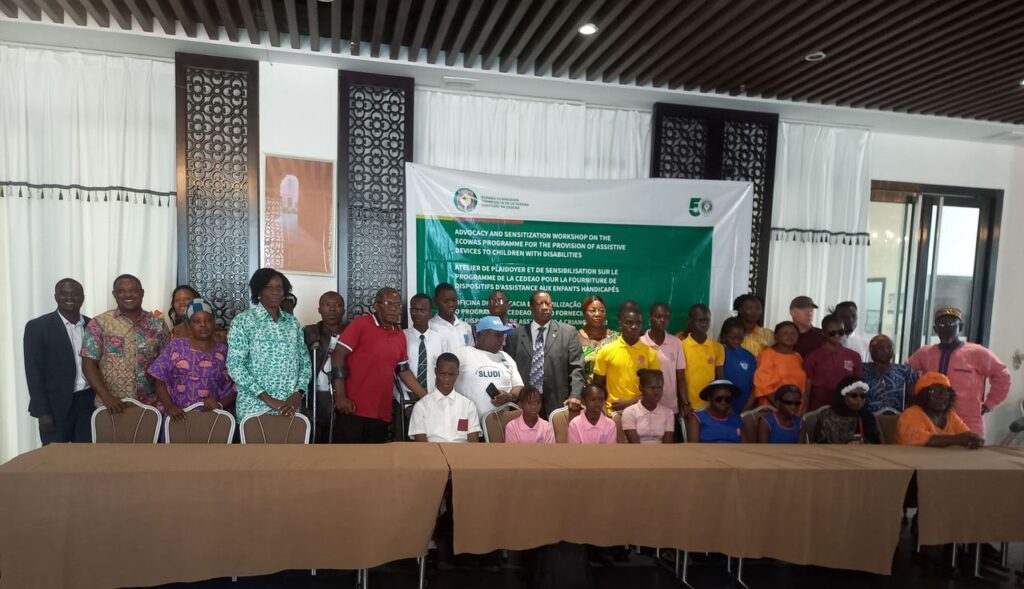 Sierra Leonean Disabled Children made aware of ECOWAS Program to Supply Assistive Devices.