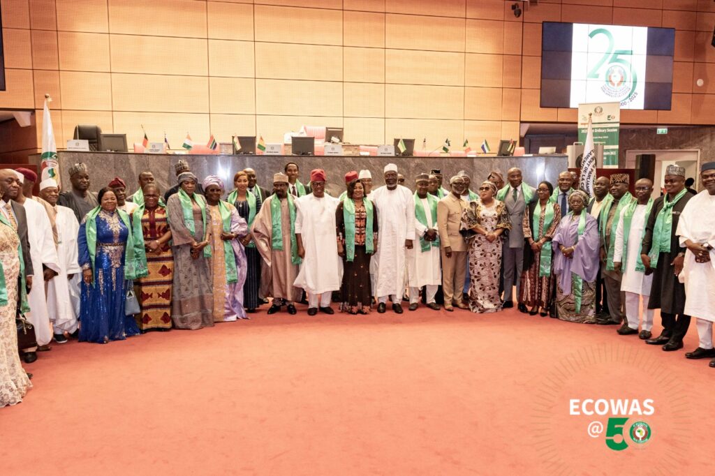 The president of the ECOWAS Commission participated in the opening of the first ordinary session of the year 2025 of the ECOWAS Parliament.