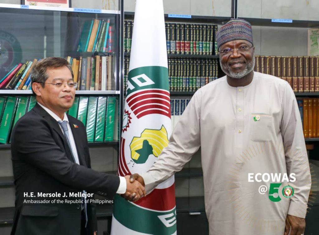 Four new ambassadors present letters of credence to ECOWAS Commission President