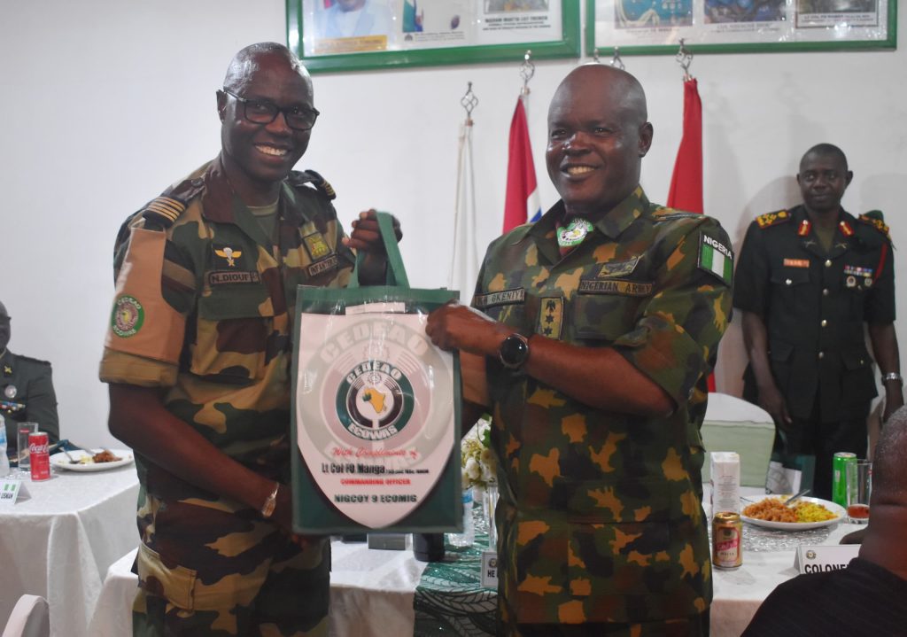 Medal award ceremony for the 9th Nigerian company of the ECOWAS mission to The Gambia