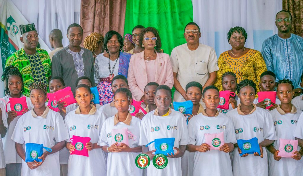 ECOWAS commits to menstrual dignity in schools with the distribution of 5,000 reusable sanitary towel kits in Benin