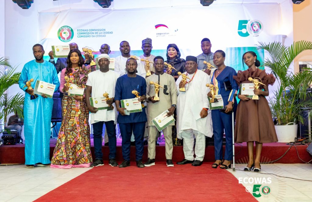 ECOWAS celebrates media excellence in Banjul: twelve journalists honoured at the 2025 award of excellence across West Africa