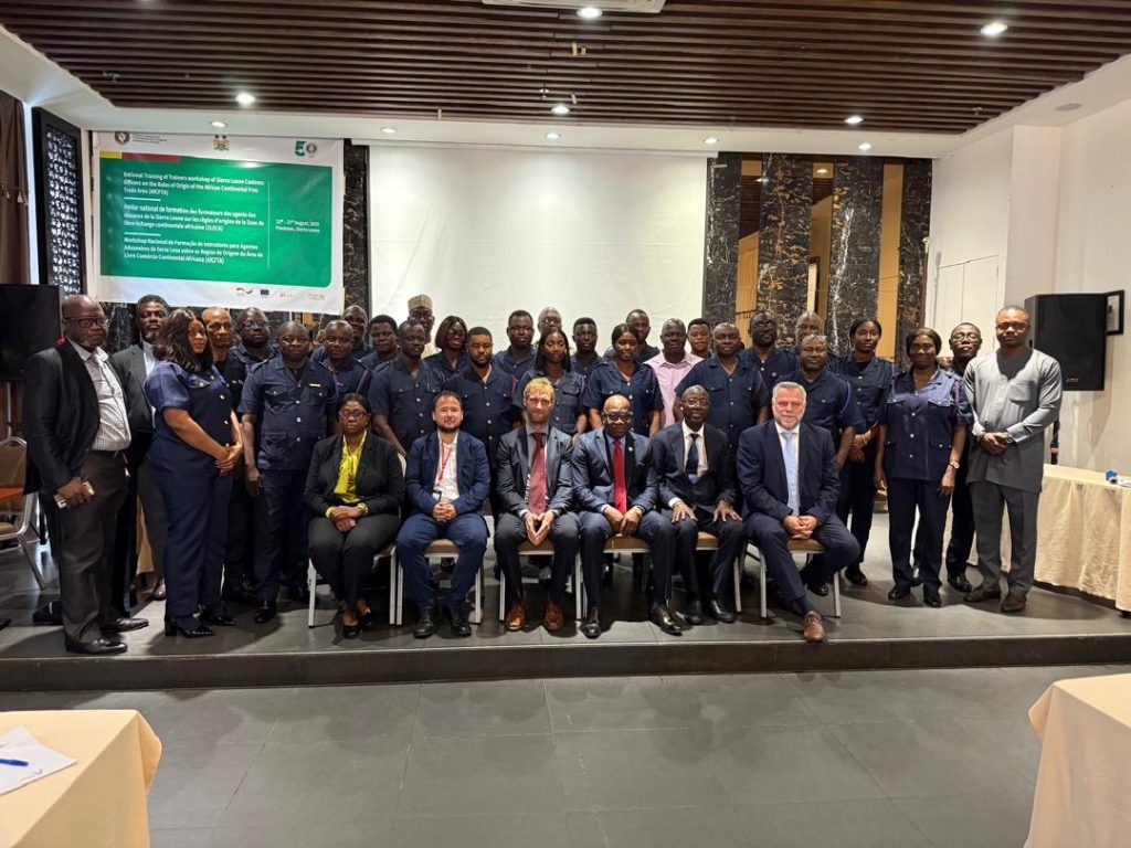 ECOWAS builds capacity of Sierra Leone customs officers on the implementation of the Rules Of Origin (ROO) of the ETLS and the AFCFTA