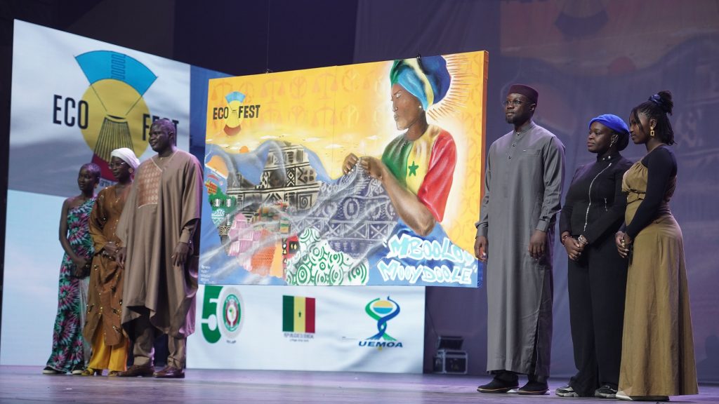 Prime minister Ousmane Sonko of Senegal presides over the opening ceremony of the first edition of the west African festival of arts and culture (ECOFEST 2025) in Dakar