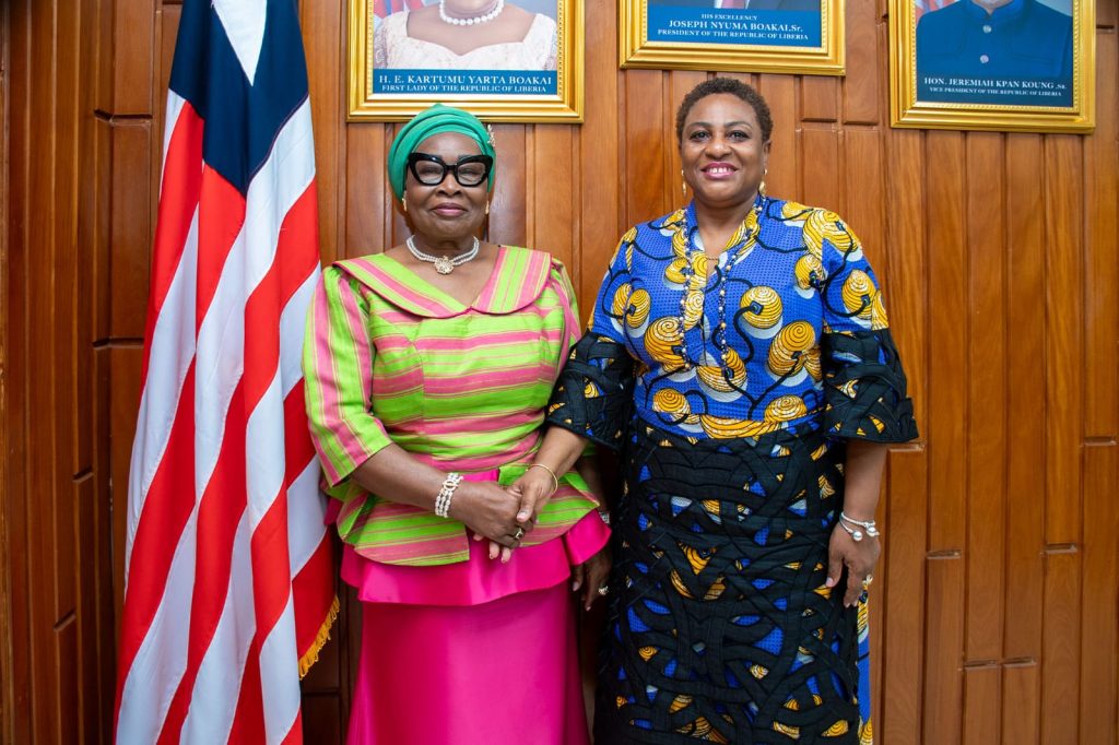 ECOWAS RESIDENT REPRESENTATIVE AND LIBERIA’S FIRST LADY STRENGTHEN COLLABORATION ON WOMEN AND YOUTH IN PEACE, SECURITY AND POLITICAL LEADERSHIP