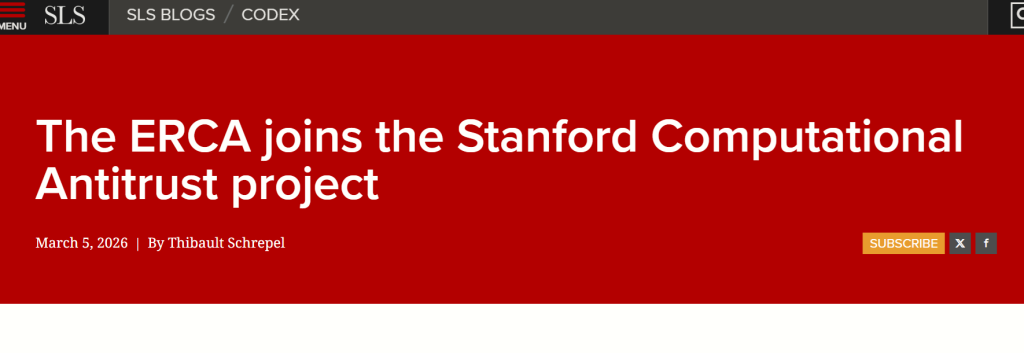 ARTIFICIAL INTELLIGENCE AND COMPUTATIONAL ANTITRUST: THE ECOWAS REGIONAL COMPETITION AUTHORITY (ERCA) JOINS THE STANFORD    COMPUTATIONAL ANTITRUST PROJECT