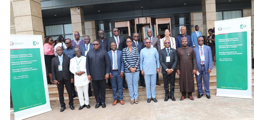 ECOWAS JUDICIAL COUNCIL REAFFIRMS COMMITMENT TO STRENGTHENING JUSTICE, RULE OF LAW AND PROMOTION OF HUMAN RIGHTS AND CONSTITUTIONAL DEMOCRACY IN WEST AFRICA