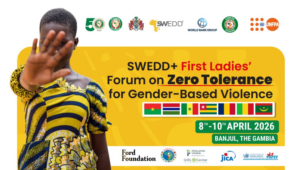 First Ladies of SWEDD+ Countries Unite in Banjul to Champion Zero Tolerance for Gender-Based Violence