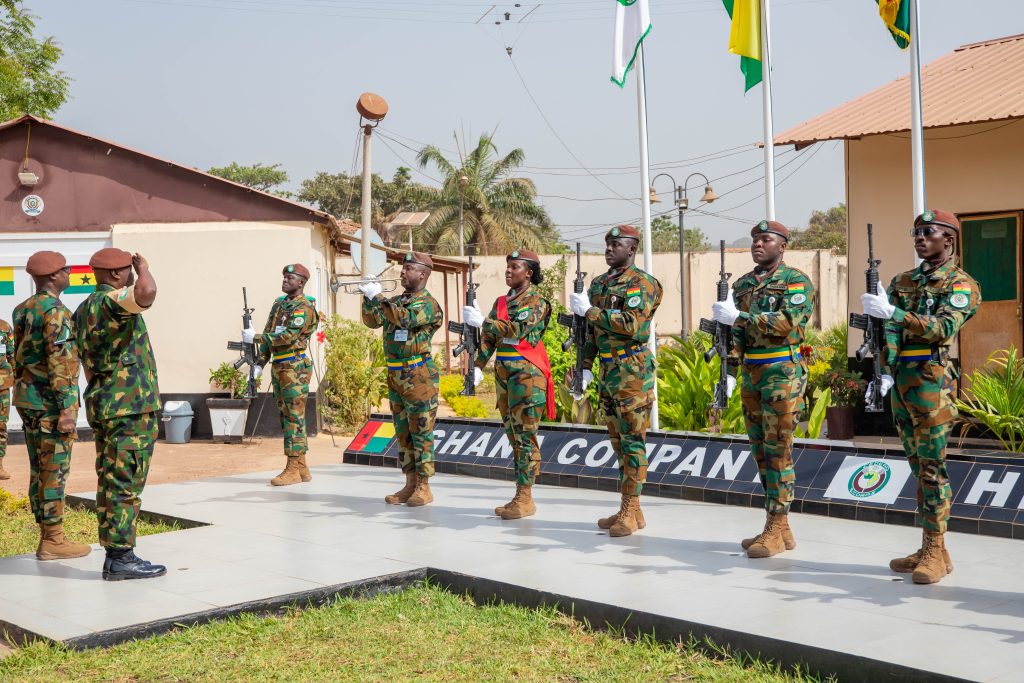 NEWLY APPOINTED FORCE COMMANDER VISITS GHANCOY 4 OF THE ECOWAS STABILISATION SUPPORT MISSION IN GUINEA-BISSAU (ESSMGB)
