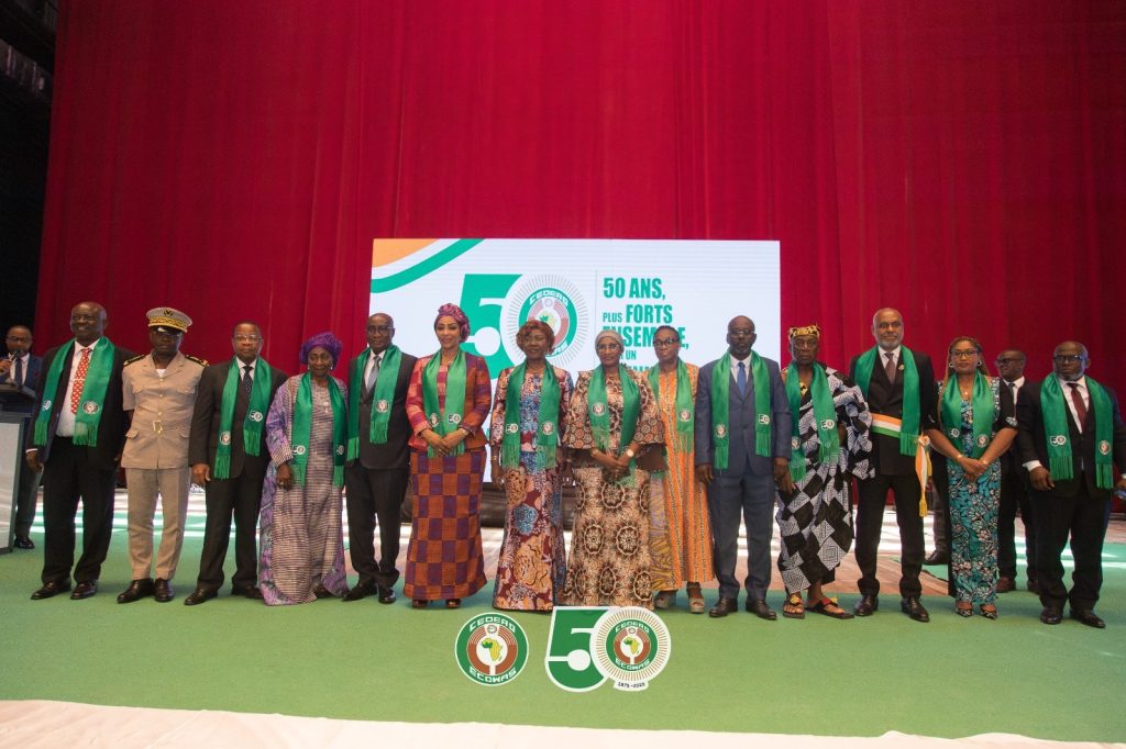 CELEBRATION OF ECOWAS’S 50TH ANNIVERSARY IN YAMOUSSOUKRO: INSTITUTIONAL AND POPULAR MOBILISATION FOR A MORE INTEGRATED AND RESILIENT WEST AFRICA