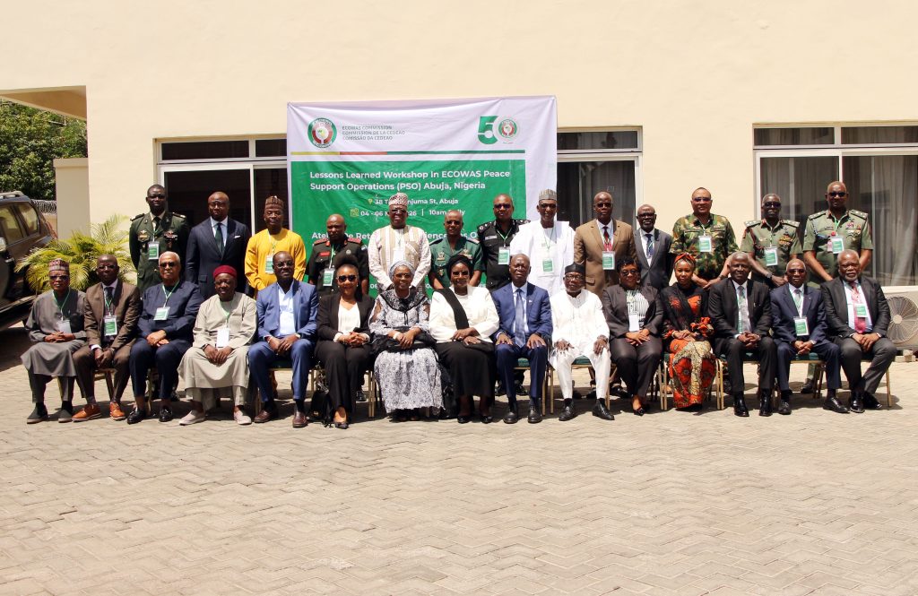 LESSONS LEARNED WORKSHOP ON PEACE SUPPORT OPERATIONS: ECOWAS DEEPENS COLLABORATION WITH STRATEGIC STAKEHOLDERS TO STRENGTHEN PEACE AND SECURITY IN WEST AFRICA