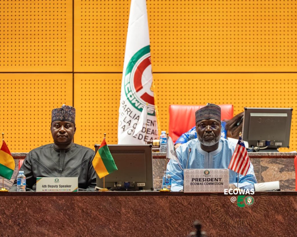 THE PRESIDENT OF ECOWAS COMMISSION PRESENTS PROGRESS REPORT ON REGIONAL INTEGRATION, SECURITY AND ECONOMIC TRANSFORMATION TO THE 2026 FIRST ORDINARY SESSION OF THE ECOWAS PARLIAMENT IN ABUJA