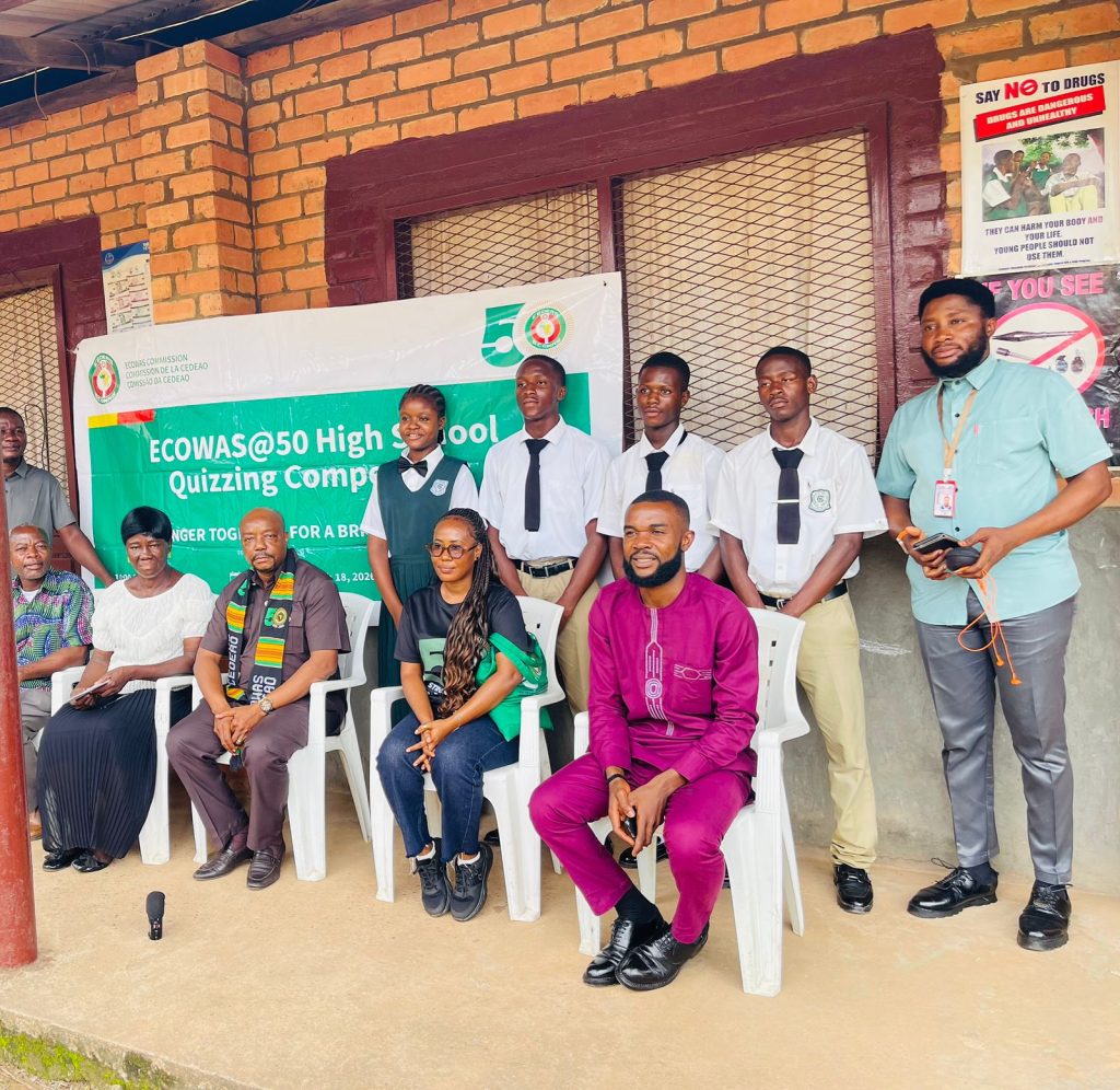 ECOWAS DONATES SOLAR PANEL SYSTEM TO SIX HIGH SCHOOLS IN LIBERIA AS PART OF ECOWAS @50 CELEBRATION