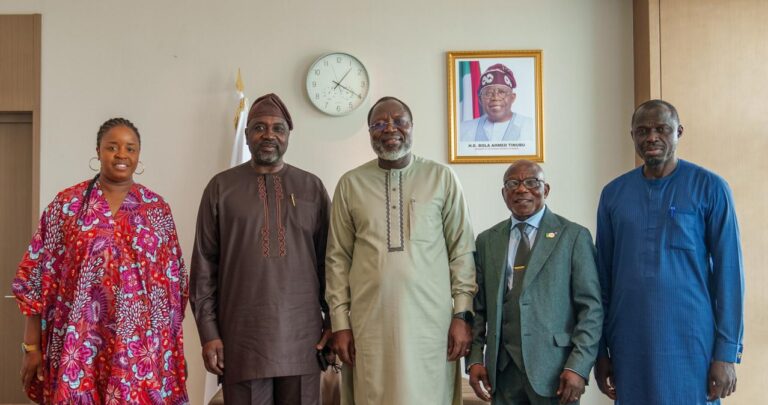 COURTESY MEETING BETWEEN H.E DR. OMAR ALIEU TOURAY,PRESIDENT OF THE ECOWAS COMMISSION AND DR. ADEDEJI EBO, DIRECTOR AND DEPUTY TO THE HIGH REPRESENTATIVE FOR UNODA