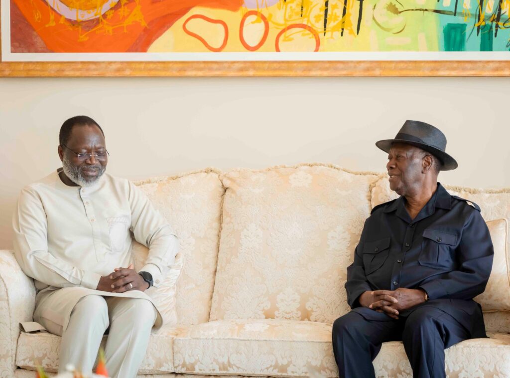 THE PRESIDENT OF THE ECOWAS COMMISSION PAYS A FAREWELL VISIT TO THE PRESIDENT OF THE REPUBLIC OF CÔTE D’IVOIRE.