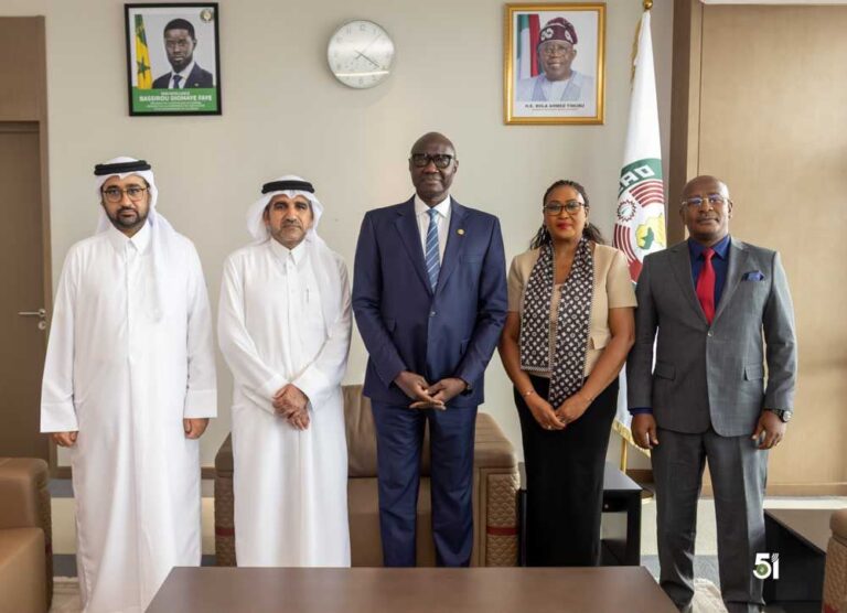 THE PRESIDENT OF THE ECOWAS COMMISSION RECEIVES THE AMBASSADORS OF QATAR AND SUDAN AT THE ECOWAS COMMISSION HEAD QUARTERS IN ABUJA