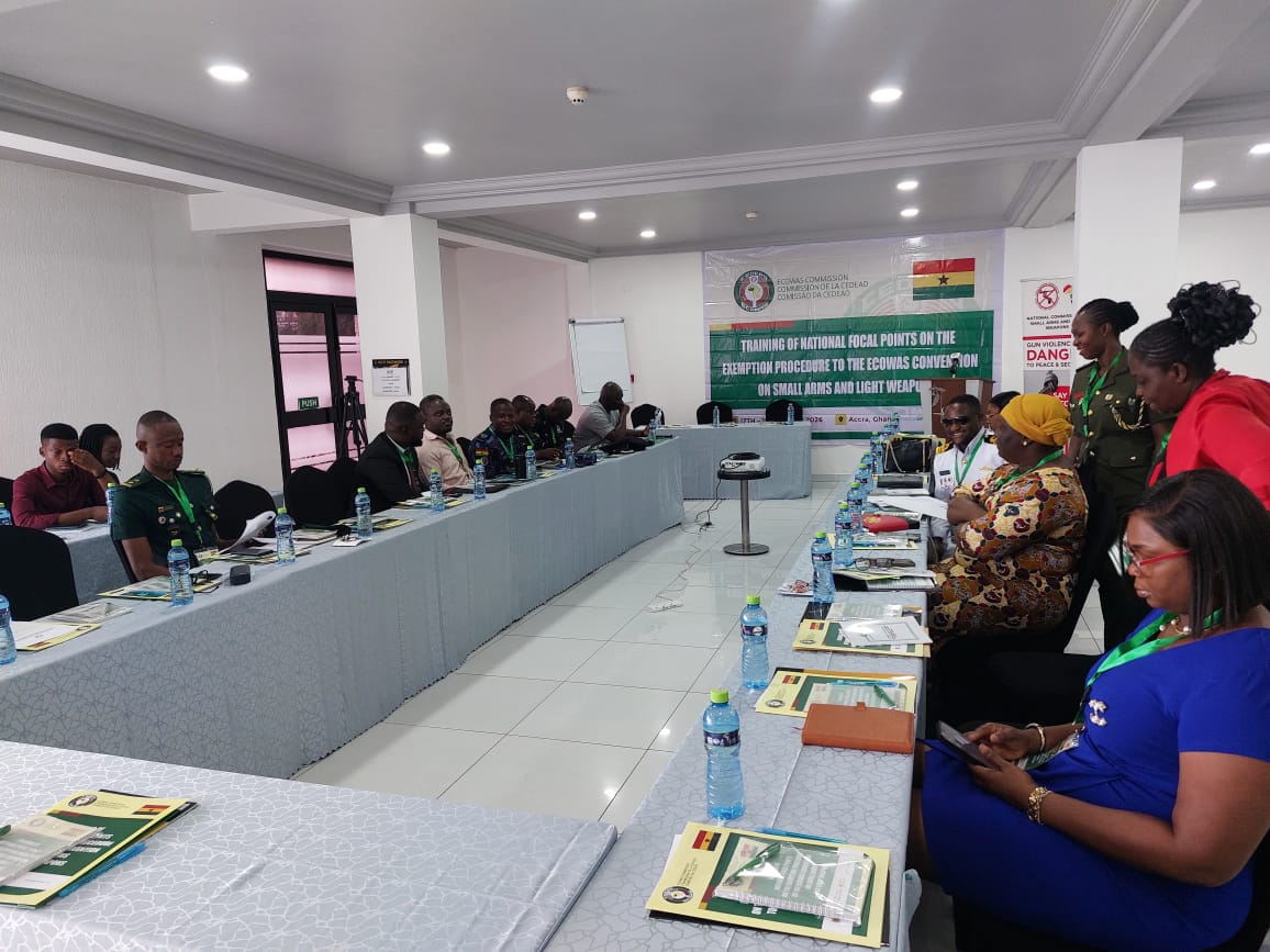 ECOWAS STRENGTHENS ARMS TRANSFER CONTROLS THROUGH TRAINING OF NATIONAL FOCAL PERSONS IN GHANA